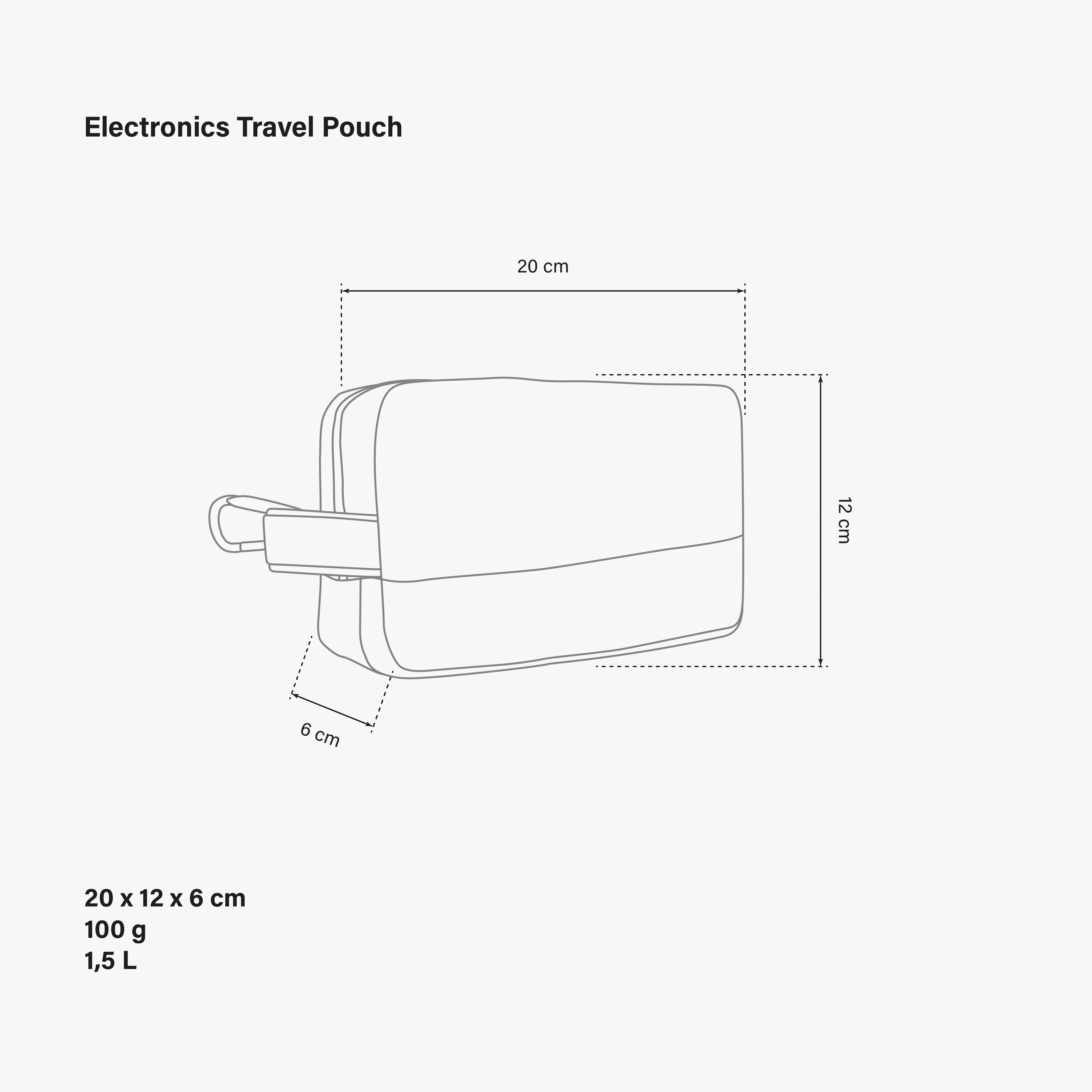 ELECTRONICS TRAVEL POUCH - Image 6
