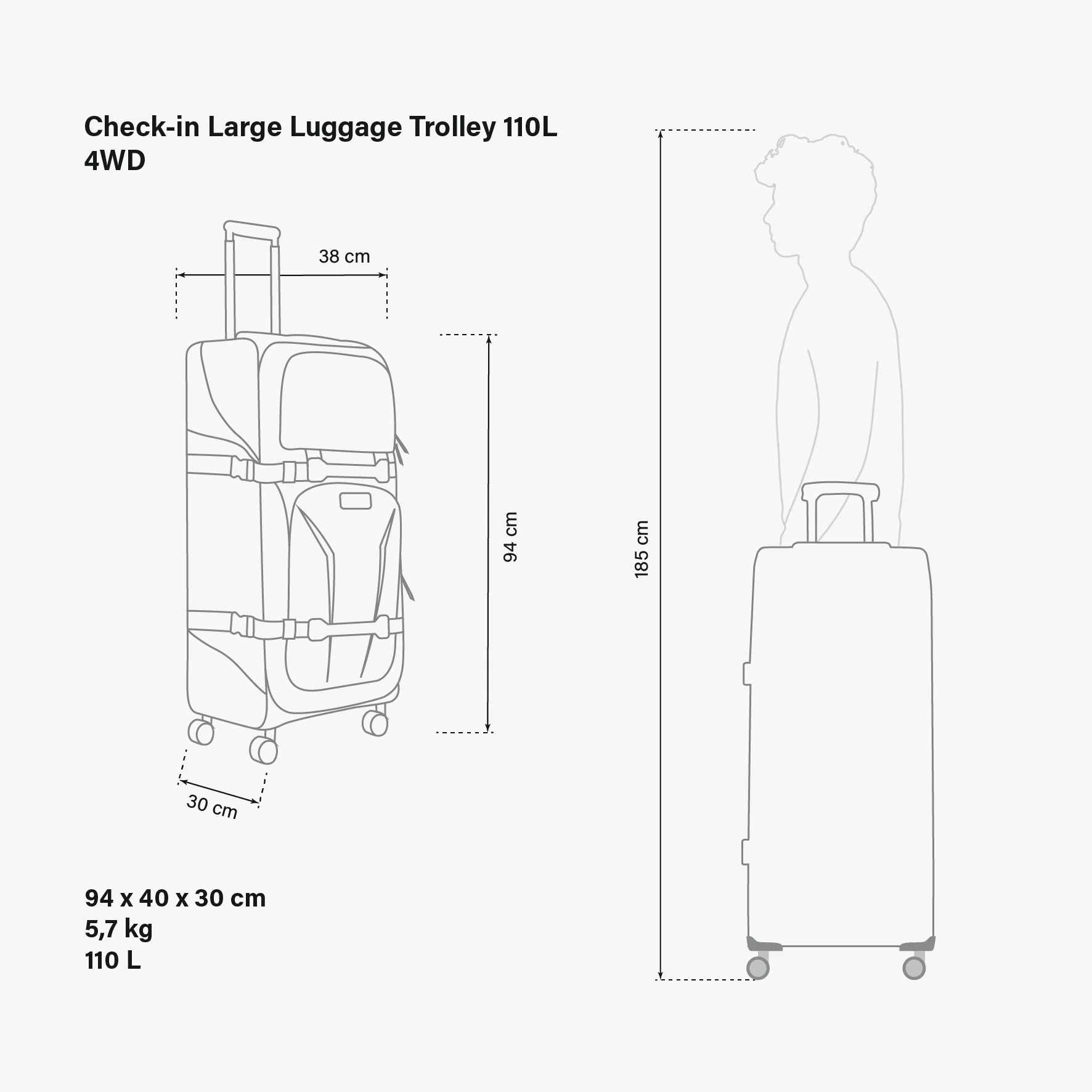 LUGGAGE 110L 4 WD - Image 7